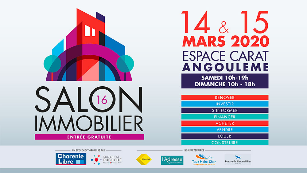 Salon de l'immobilier Espace Carat Angoulême le 14 et 15 mai